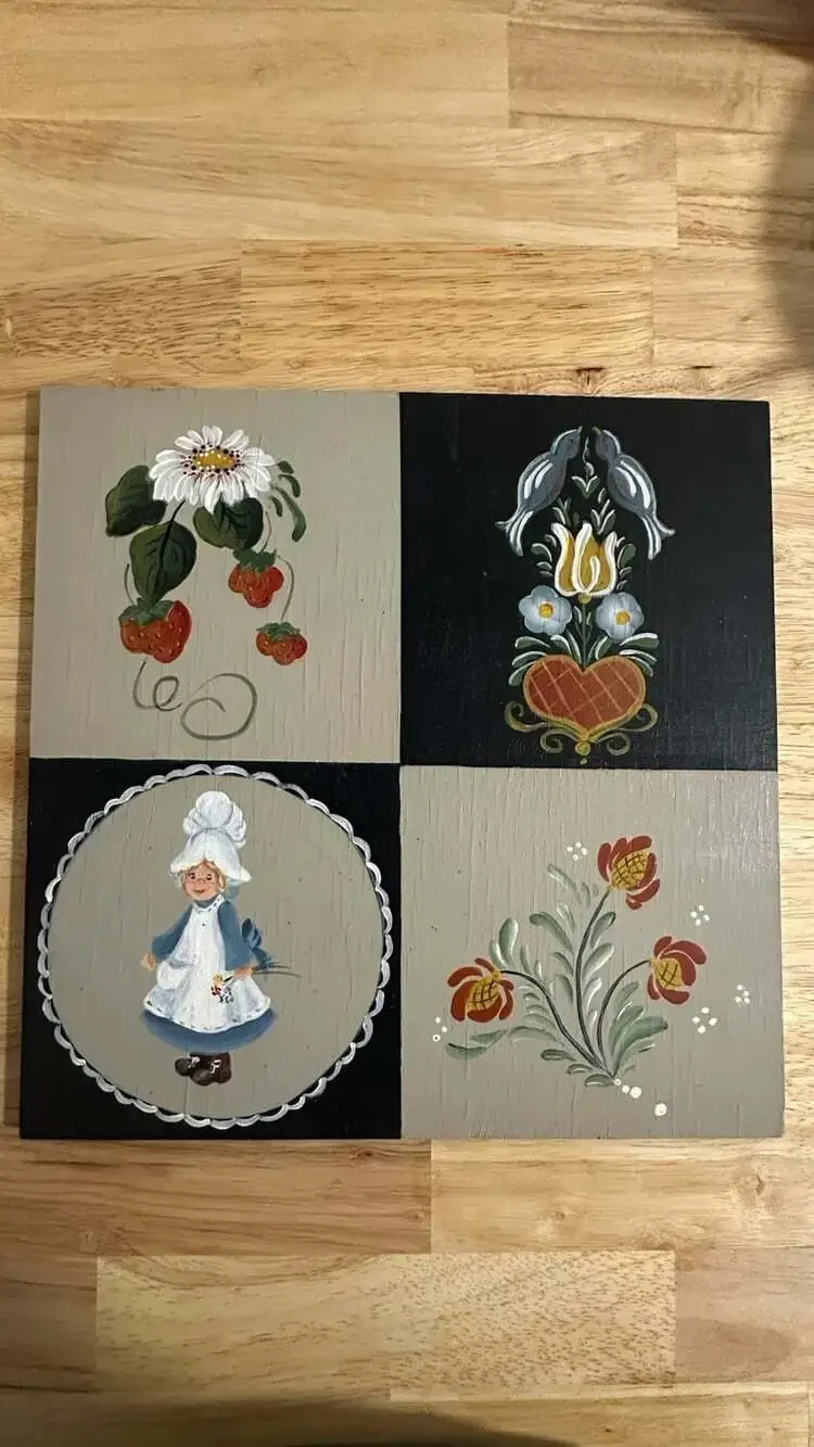 Hand Painted Cottage/Grandma Core Decor Sign Country Farmhouse Folk